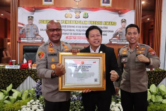 Kapolres Serang Diganjar Penghargaan Presisi Award Gegara Inovasi Ini - JPNN.COM