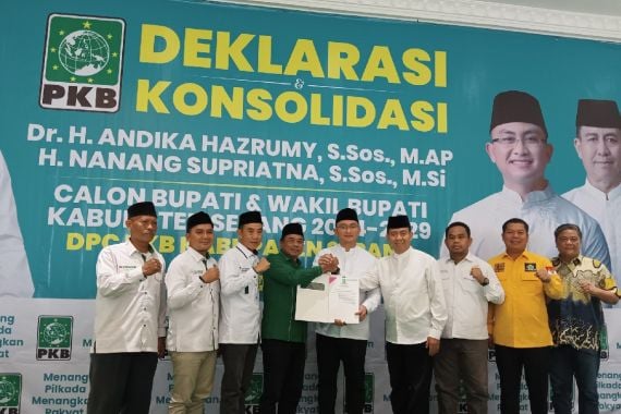 Andika Hazrumy-Nanang Supriatna Resmi Jadi Jago PKB di Pilkada Serang - JPNN.COM