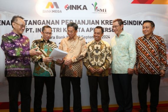 Bank Mega & SMI Salurkan Kredit Sindikasi Rp 2,1 Triliun Kepada PT INKA - JPNN.COM