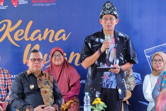 Menparekraf Sandiaga Uno Dorong UMKM di Palembang Mendunia - JPNN.COM