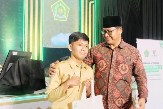 BAZNAS Inisiasi Zakat untuk Akses Al-Qur'an Bagi Disabilitas - JPNN.COM