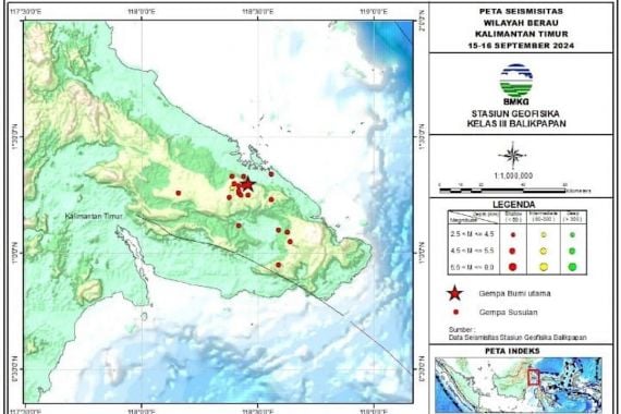 Gempa 5,5 Magnitudo Guncang Kabupaten Berau, Warga Sempat Panik - JPNN.COM