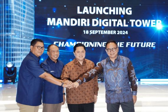 Mandiri Digital Tower Diresmikan, Erick Thohir Tekankan Pentingnya Cyber Security - JPNN.COM