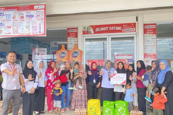 Beri Bantuan Perbaikan Gizi Selama 6 Bulan, Alfamidi Bantu Entaskan Stunting Ratusan Anak - JPNN.COM