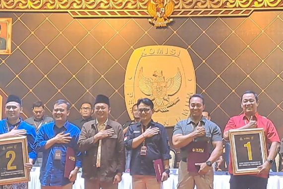 Pilgub Jateng 2024: Andika-Hendi Nomor Urut 1, Luthfi-Yasin No.2 - JPNN.COM