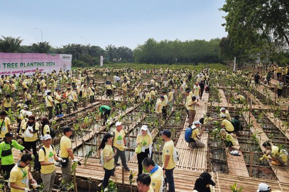 Penanaman 5.000 Pohon Bakau untuk Mengembalikan Kawasan Pesisir yang Asri - JPNN.COM