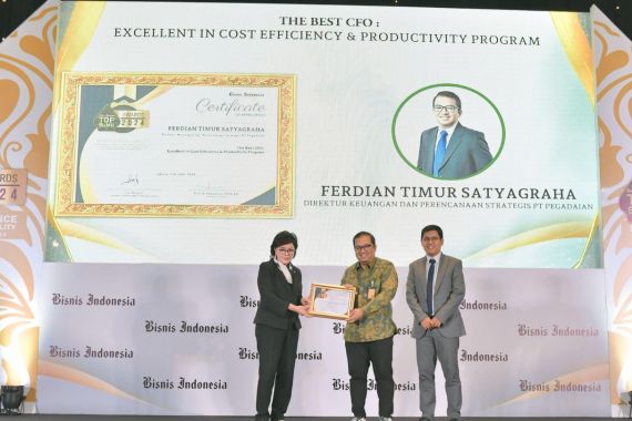 Pegadaian Raih 2 Penghargaan di Ajang Bisnis Indonesia TOP BUMN Awards 2024 - JPNN.COM