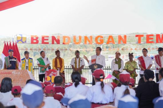 Siap Aliri Lahan 4.500 Hektar, Bendungan Temef Garapan Waskita Karya Diresmikan Presiden - JPNN.COM