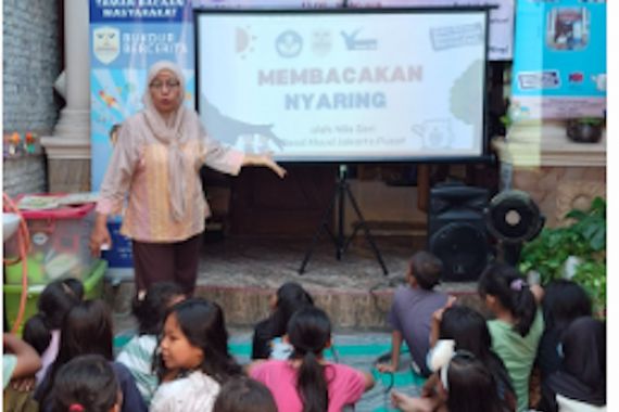 Semarakkan Literasi di Masyarakat, TBM Bukit Duri Bercerita Gelar Baca Nyaring - JPNN.COM