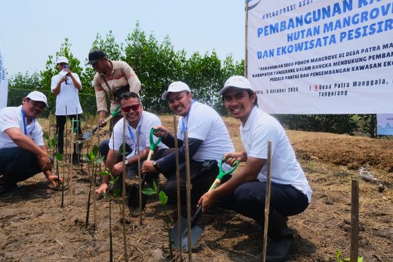 ASDP Tanam 3 Ribu Bibit Mangrove di Tangerang, Wujud Komitmen Jaga Kualitas Perairan - JPNN.COM