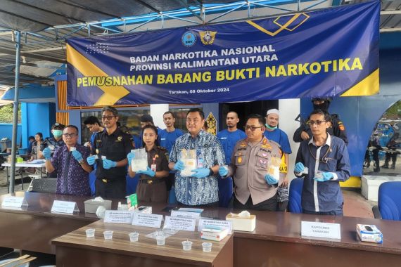 Bea Cukai Tarakan dan BNNP Kaltara Gelar Pemusnahan Narkotika, Sebegini Banyaknya - JPNN.COM