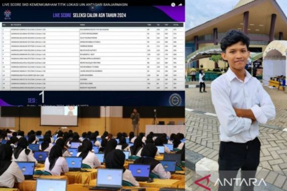 SKD CPNS Kemenkumham Kalsel Dimulai, Muhammad Ridho Meraih Nilai Tertinggi di Sesi Perdana - JPNN.COM