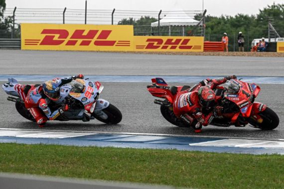 Race MotoGP Thailand: Marquez Jatuh, Pecco Juara, Dramatis - JPNN.COM