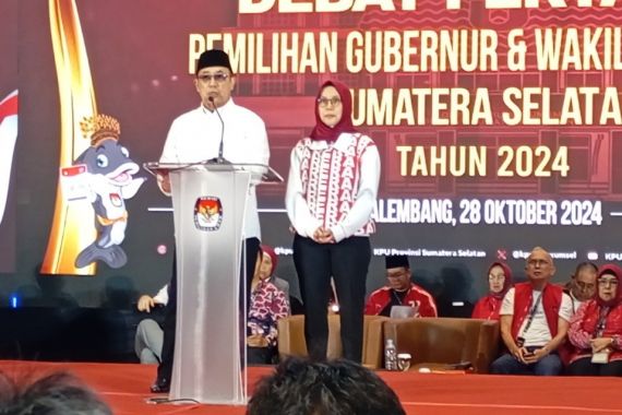 Eddy Santana Putra Sampaikan Visi - Misi pada Debat Pertama Pilgub Sumsel - JPNN.COM