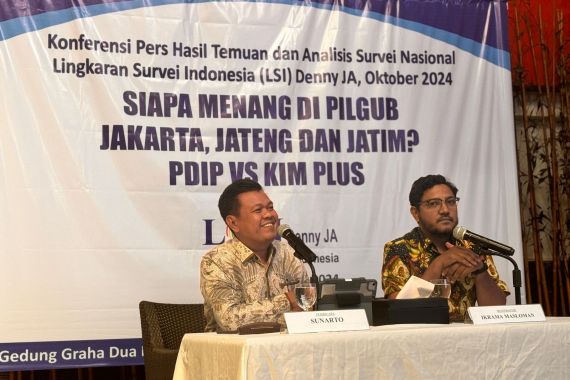 LSI Denny JA Rilis Survei Pilgub Jakarta, Jateng dan Jatim, Begini Hasilnya - JPNN.COM