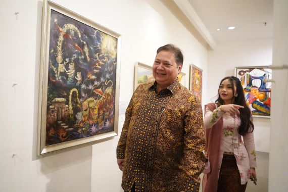 Menko Airlangga Puji Siswa SMA Gelar Pameran Seni Berkelas Nasional - JPNN.COM