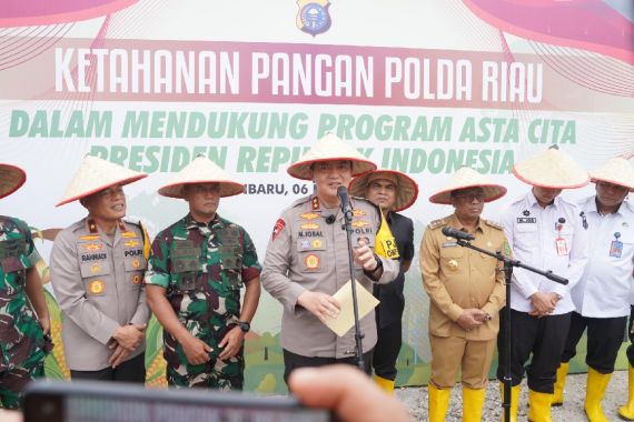 Polda Riau-TNI Luncurkan Program Ketahanan Pangan, Masyarakat Dapat Manfaat - JPNN.COM