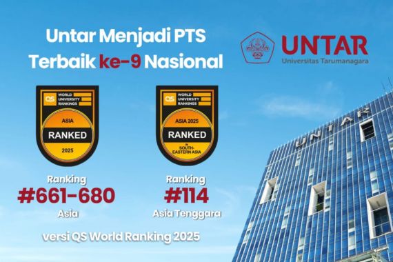 Luar Biasa! Untar Masuk 10 Besar PTS Terbaik di Indonesia versi QS WUR 2025 - JPNN.COM