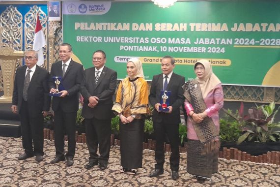 Yarlina Yacoub Gantikan Dede Suratman jadi Rektor UNOSO, Pak OSO Beri Pesan Begini - JPNN.COM