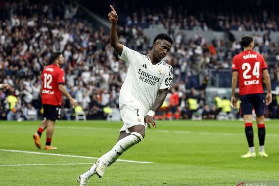 Real Madrid Menang 4-0 Atas Osasuna, Vinicius Junior Cetak Hattrick - JPNN.COM