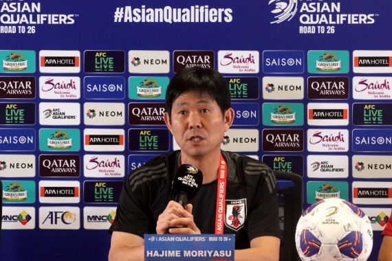 Menjelang Indonesia vs Jepang, Hajime Moriyasu Singgung Shin Tae Yong - JPNN.COM