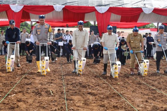 Dukung Ketahanan Pangan, Polda Banten Tanam Jagung di Lahan 4.325 Hektare - JPNN.COM