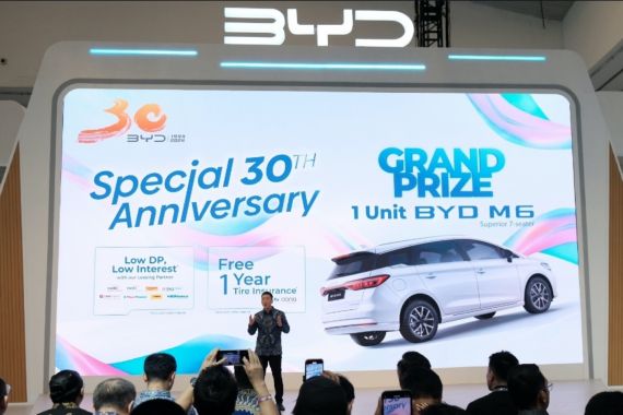 GJAW 2024, BYD Sediakan Hadiah Mobil Listrik M6 Superior - JPNN.COM