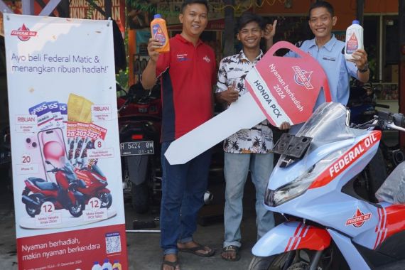 Federal Oil Tak Putus-Putus Membagikan Hadiah Motor Xmax dan PCX - JPNN.COM