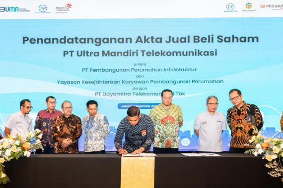 PP Infrastruktur Jual Saham PT UMT kepada Mitratel - JPNN.COM