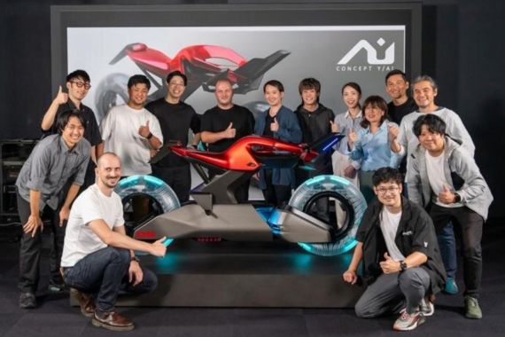 Yamaha Mewujudkan Motor Listrik Futuristik Y/AI dari Anime Tokyo Override - JPNN.COM