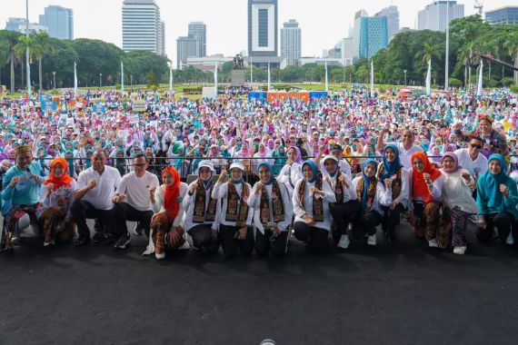 Puluhan Ribu Kader Hadiri Fun Run dan Walk, Kampanyekan Indonesia Tanpa KDRT - JPNN.COM