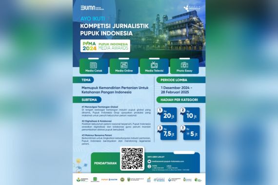 Pupuk Indonesia Gelar Kompetisi Jurnalistik, Total Hadiah Ratusan Juta - JPNN.COM