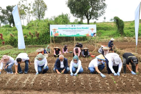 TJSL PELNI Resmikan Desa Mandiri Penghasil Sayur di Cianjur - JPNN.COM