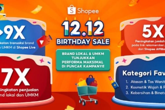 Performa Maksimal di Pengujung Tahun, Penjualan Brand Lokal & UMKM Meningkat 7 Kali Lipat di 12.12 Birthday Sale - JPNN.COM