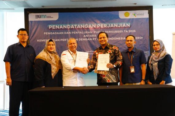 Kementan-Pupuk Indonesia Teken Kontrak Pengadaan dan Penyaluran Pupuk Subsidi di 2025 - JPNN.COM