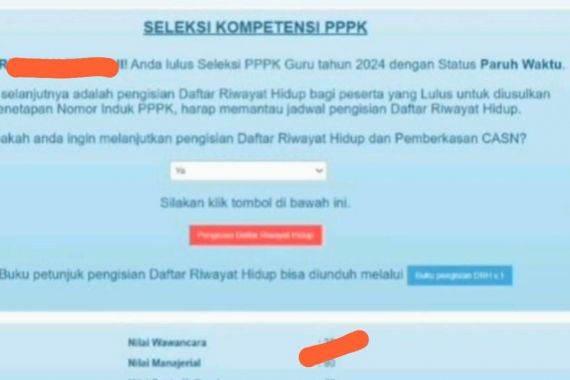 Paruh Waktu Tercantum di Pengumuman Hasil Seleksi PPPK 2024, BKN Bereaksi - JPNN.COM
