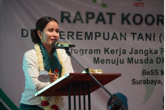 Hadiri Rakorda Perempuan Tani HKTI Jatim, Begini Pesan Dian Novita Susanto - JPNN.COM