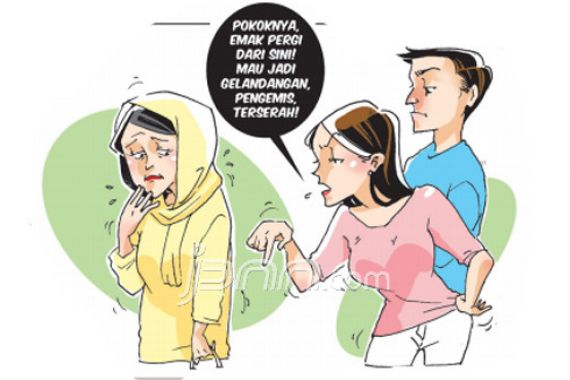 Anak dan Menantu Durhaka, Usir Ibu dari Rumahnya Sendiri - JPNN.COM