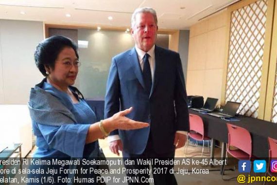 Megawati Bertemu Al Gore di Korea, Inilah Hasilnya - JPNN.COM