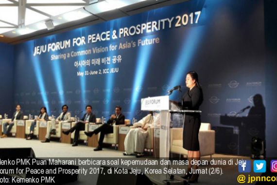Mbak Puan Berbagi Visi Masa Depan Dunia di Jeju Forum for Peace and Prosperity - JPNN.COM