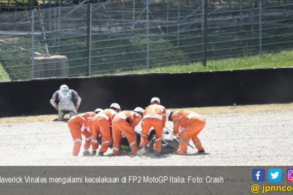 Video Kecelakaan Parah Vinales di FP2 MotoGP Italia - JPNN.COM