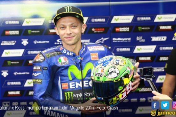 Valentino Rossi Perkenalkan Helm Khusus di MotoGP Italia 2017 - JPNN.COM