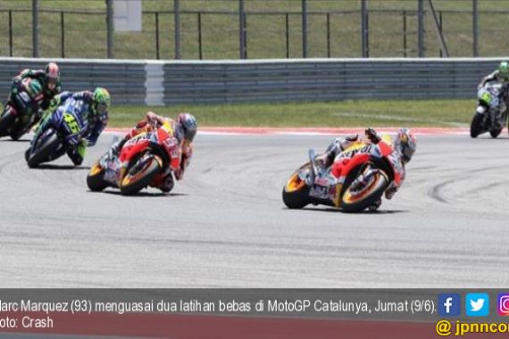 Ketat! Marquez Tercepat di 30 Detik Akhir FP2 MotoGP Catalunya - JPNN.COM