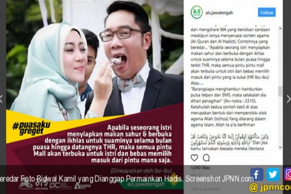 Beredar Foto Ridwan Kamil yang Dianggap Permainkan Hadis - JPNN.COM