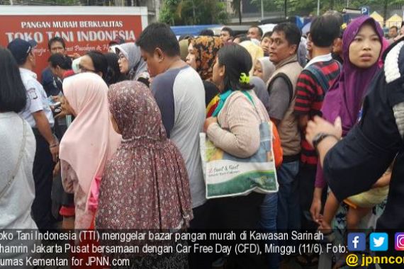 Toko Tani Indonesia Gelar Bazar Pangan Murah di CFD - JPNN.COM