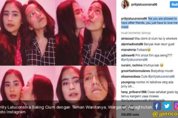 Prilly Latuconsina Saling Cium dengan Teman Wanitanya, Warganet: Astagfirullah - JPNN.COM