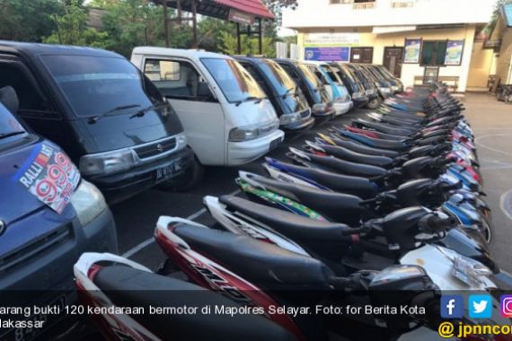 8 TSK Curi 108 Motor dan 12 Mobil Dalam Satu Tahun - JPNN.COM