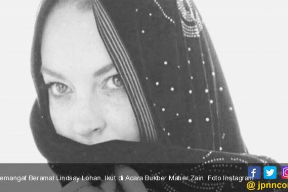 Semangat Beramal Lindsay Lohan, Ikut di Acara Bukber Maher Zain - JPNN.COM