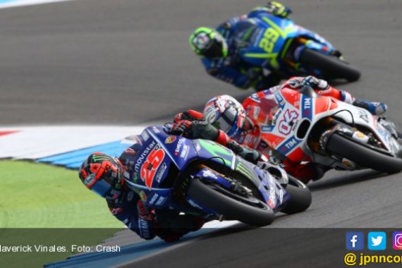 Maverick Vinales Paling Hot di FP2 MotoGP Belanda - JPNN.COM