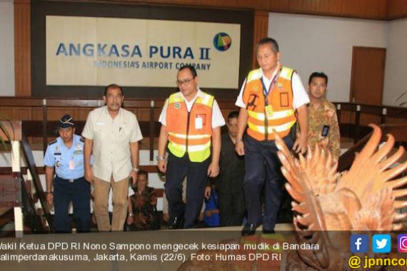 Wakil Ketua DPD Cek Kesiapan Mudik di Bandara Halim - JPNN.COM